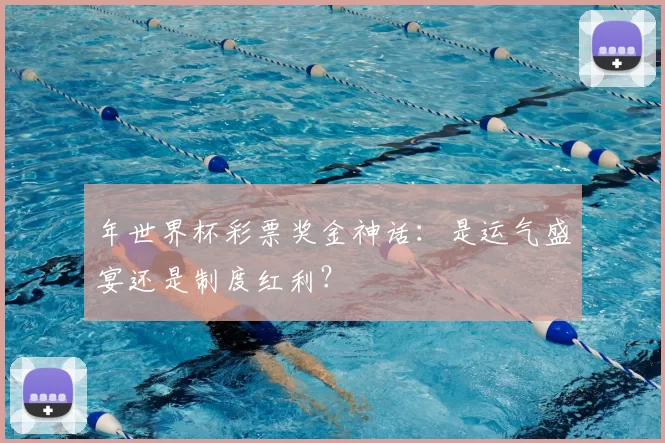 年世界杯彩票奖金神话:是运气盛宴还是制度红利?